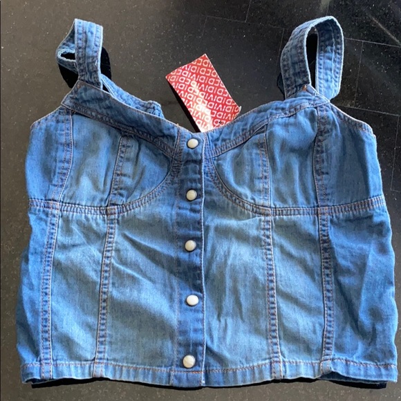 DENIM Crop Top - Picture 1 of 2